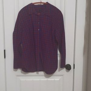 Talbots XL red and blue checkered